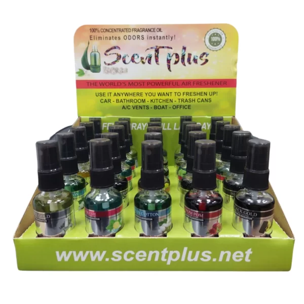 Air Freshener Display Case with 12 Assorted Fragrance (25 Pack)